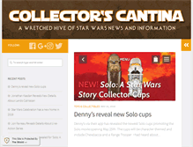 Tablet Screenshot of collectorscantina.com